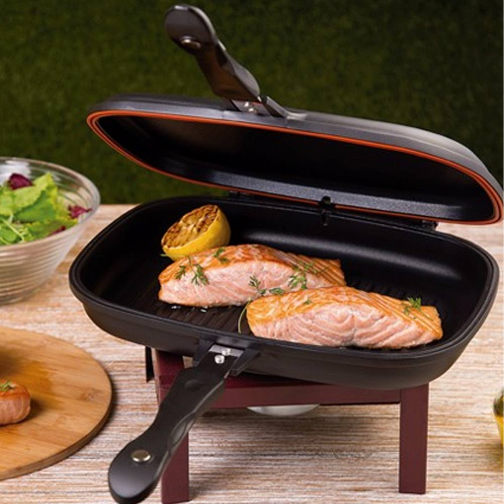 Frigideira Dupla de Aço Inox Hércules Hercules