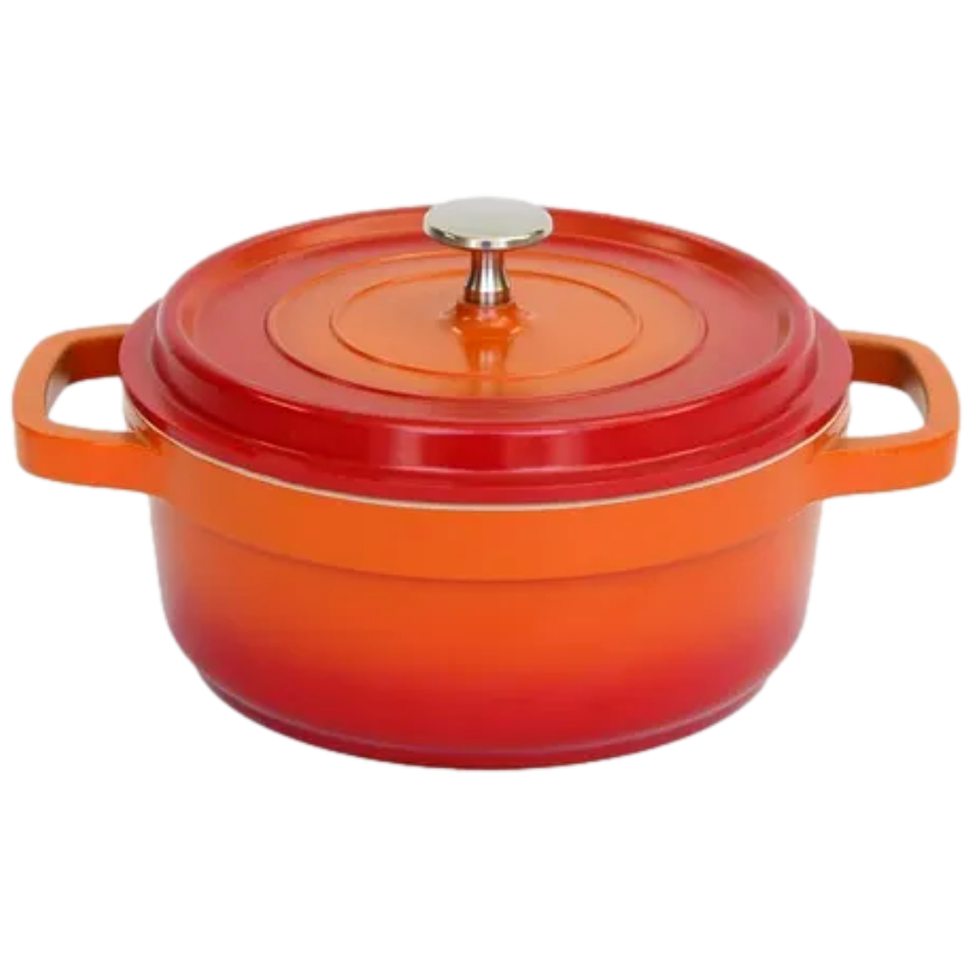 Caçarola Redonda Laranja Interior em Ceramica Hercules