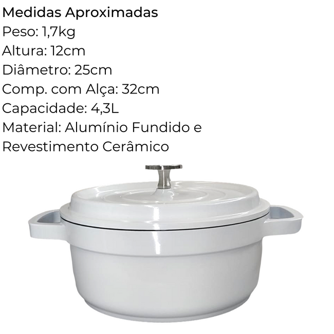 Caçarola Revestida Cerâmica 4,3L Main Image