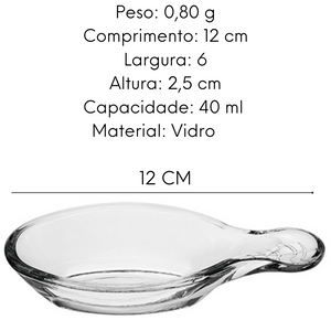 Colher Chinesa 40ml em Vidro Finger Food Day Home