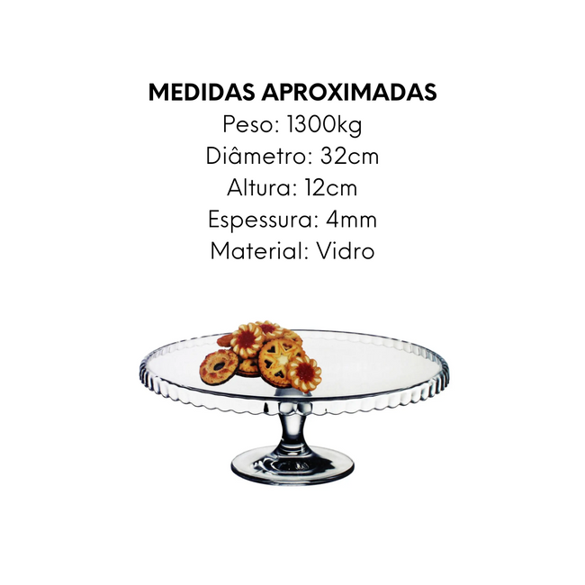 Prato Para Bolo Com Pé Patisserie Main Image