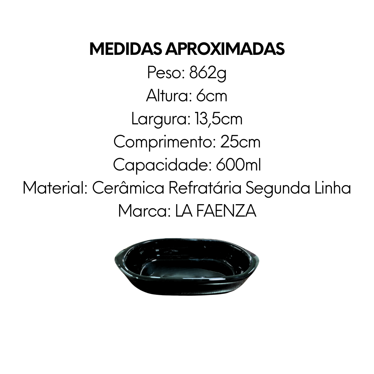 Assadeira Preta N0 Cerâmica - A Gourmet