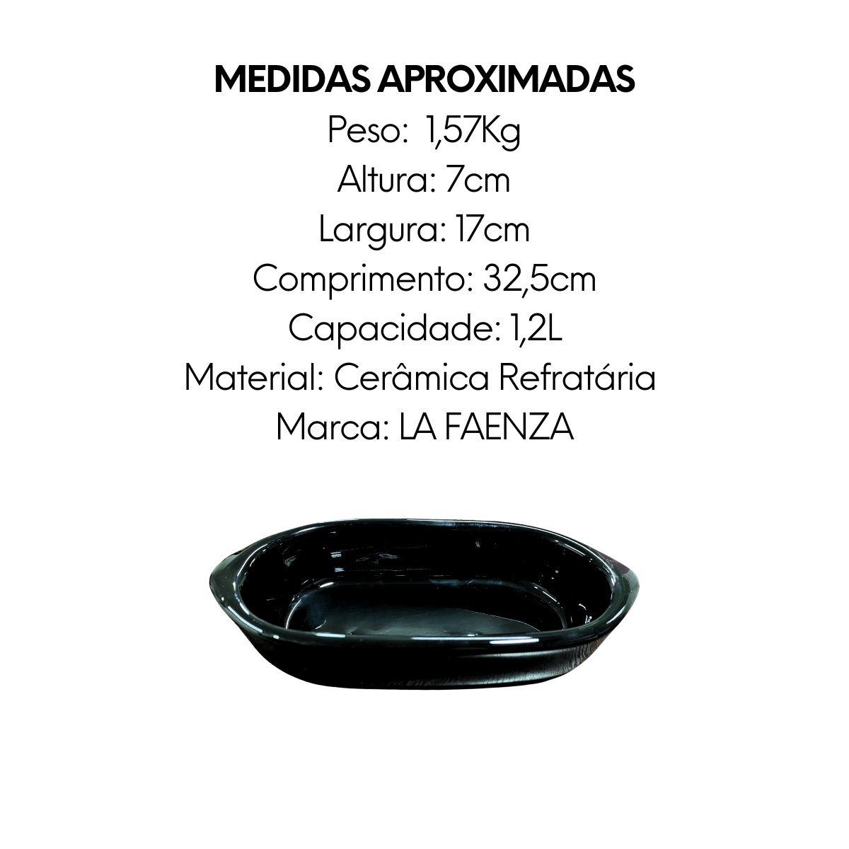 Assadeira Preta N2 Cerâmica - A Gourmet