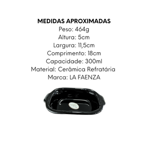 Assadeira Preta N1 de Ceramica - A Gourmet