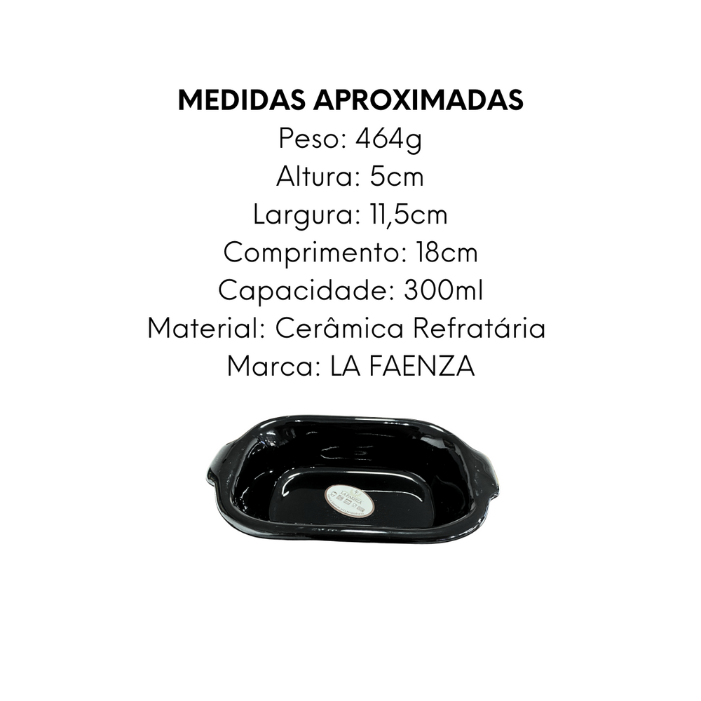 Assadeira Preta N1 de Ceramica - A Gourmet
