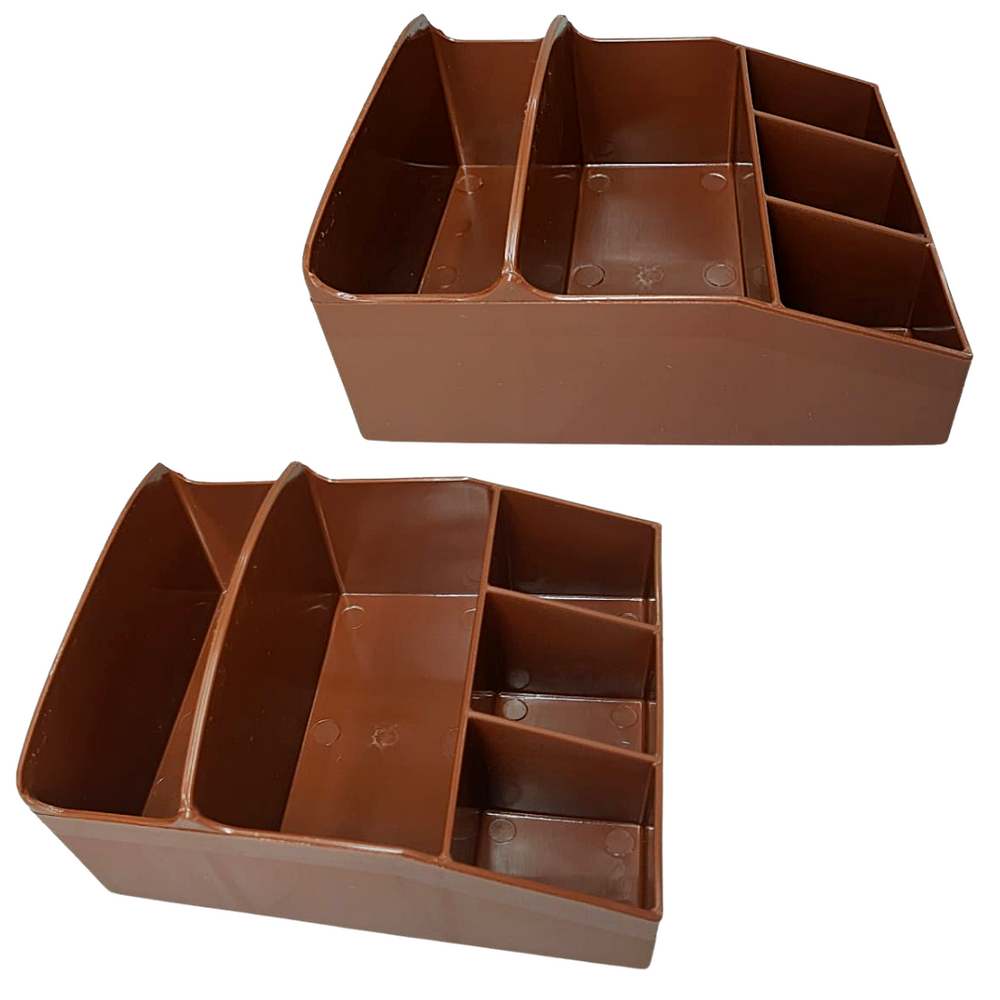 Porta Guardanapo Galheteiro Marrom Plastcom