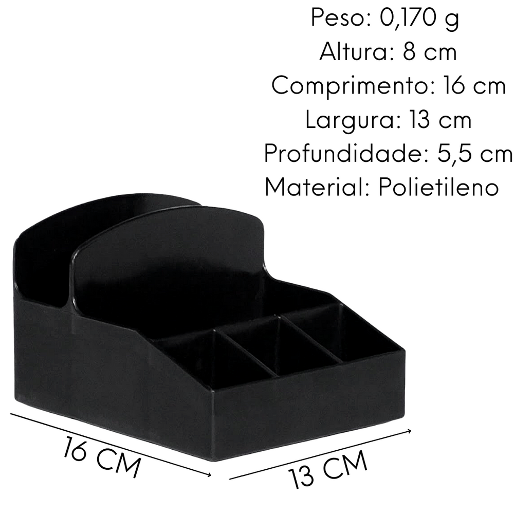 Porta Guardanapo Galheteiro Sachê Preto - A Gourmet