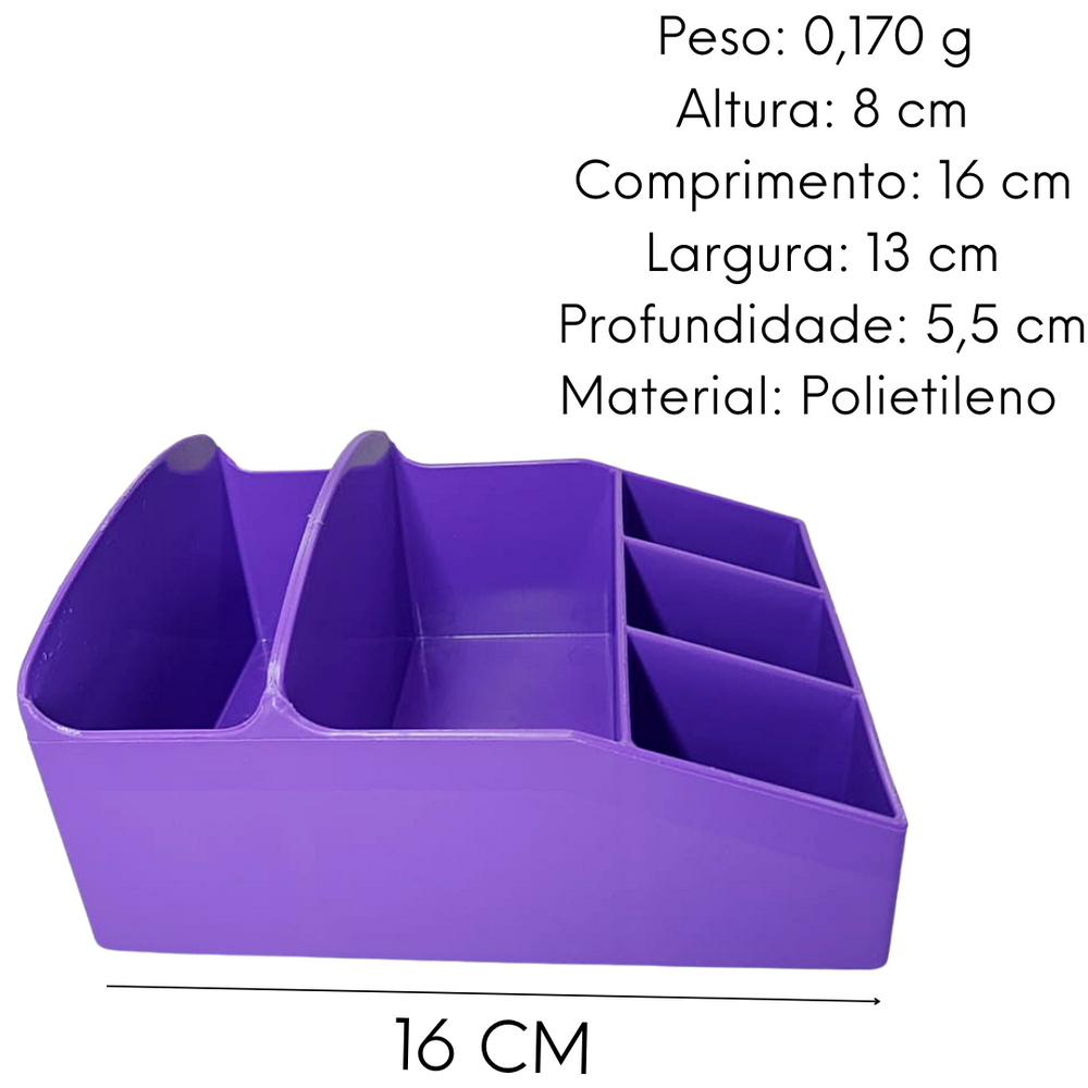 Porta Guardanapo Galheteiro Roxo Plastcom