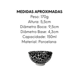 Tigela Bowl Decorado de Porcelana 150ml - A Gourmet