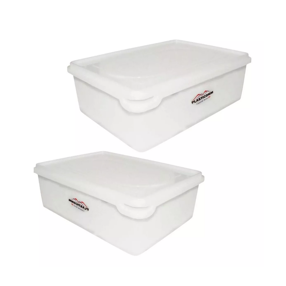 Pote Organizador C/ Tampa Resistente 7,5L Polietileno Plastcom