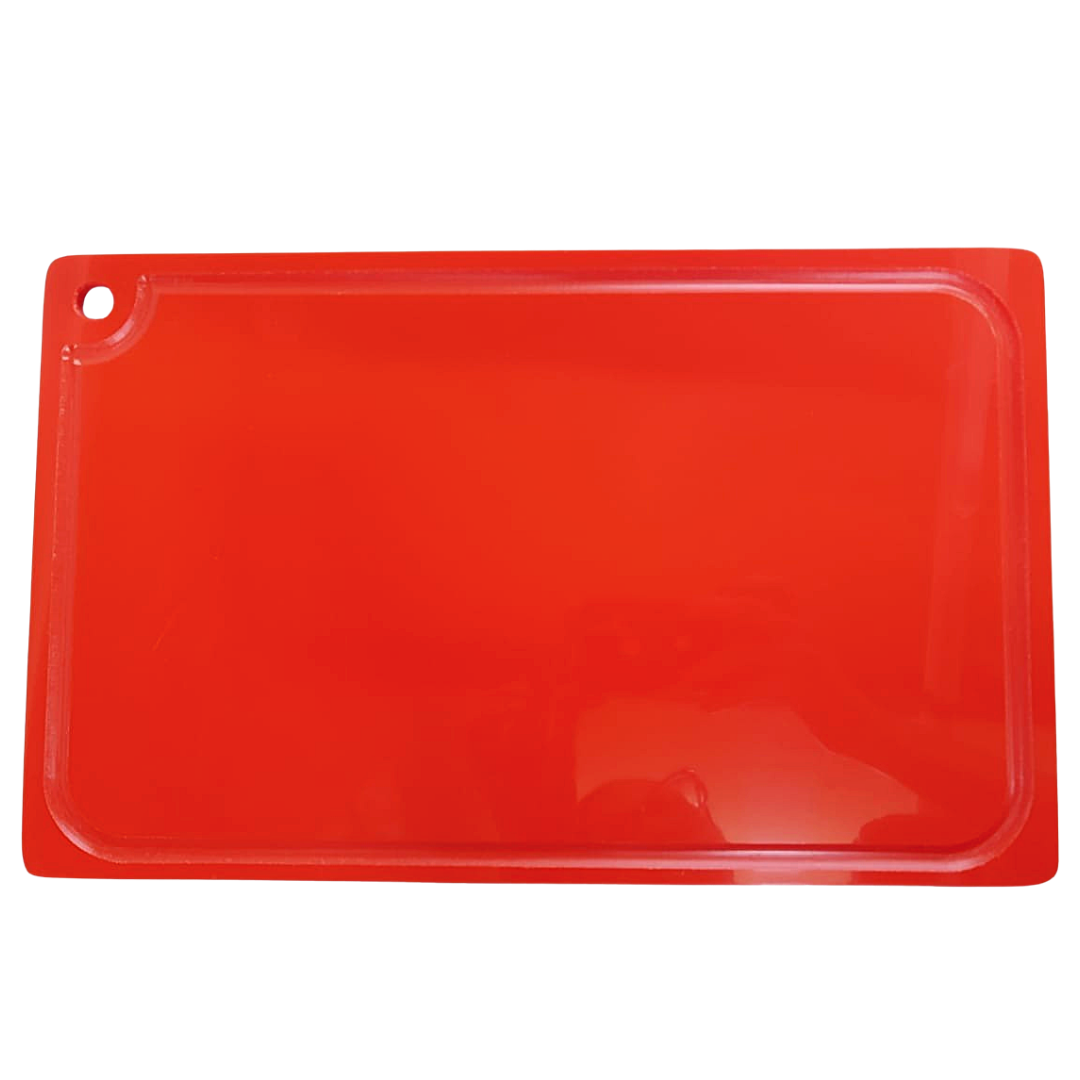 Placa de Corte Com Canaleta Vermelha 40cm - A Gourmet