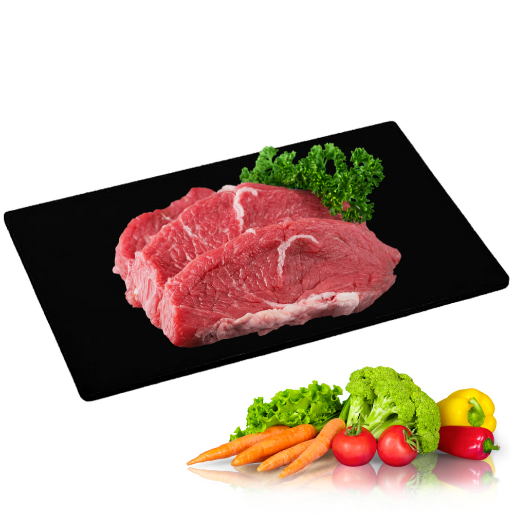 Placa de Corte Lisa Preta 50cm - A Gourmet