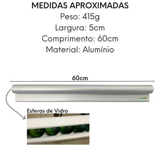 Porta Comanda Pedidos Notas em Alumínio 60 cm