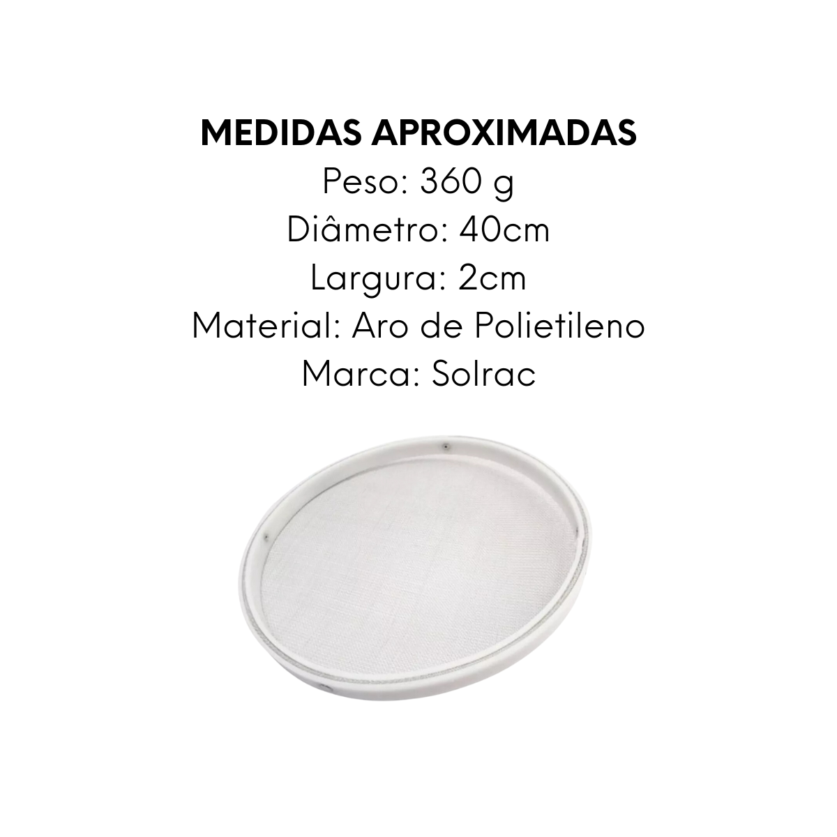 Peneira Multiuso Soirac 40cm - A Gourmet