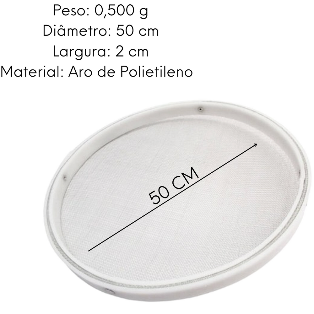 Peneira 50cm Aro Polietileno - A Gourmet