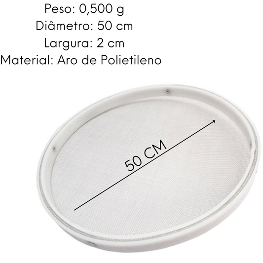 Peneira 50cm Aro Polietileno