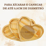 Pires coração Pinus 11cm