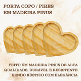 Pires coração Pinus 11cm