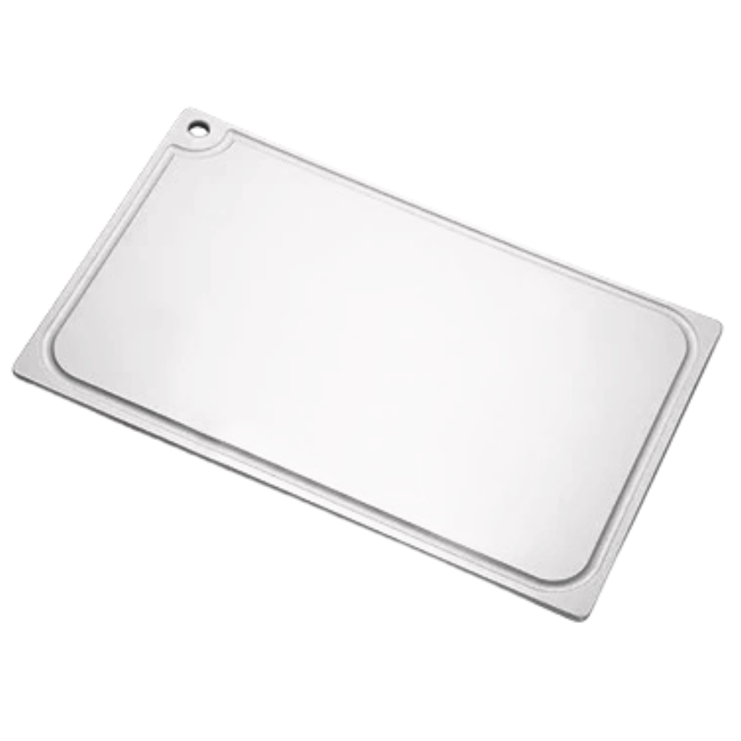 Placa de Corte Com Canaleta Branca 40cm - A Gourmet