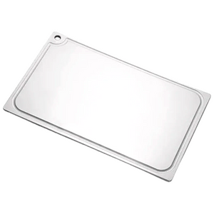 Placa de Corte Branca Com Canaleta 50cm - A Gourmet