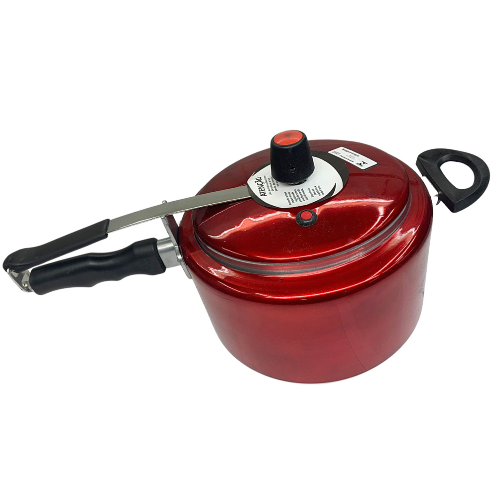 Panela de Pressão Plus 5,5L Vermelha Aluminio A Gourmet