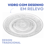 Centro de Mesa Vidro Decoração 29cm