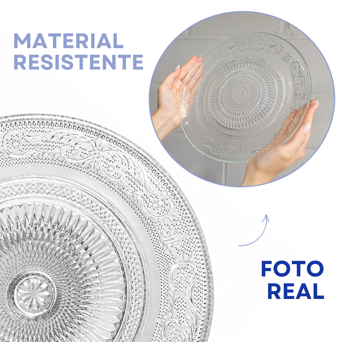 Centro de Mesa Vidro Decoração 29cm