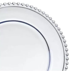 Sousplat Perola de Vidro Cristal - A Gourmet