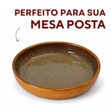 Prato Fundo Cerâmica Refrátaria Romanha Wood