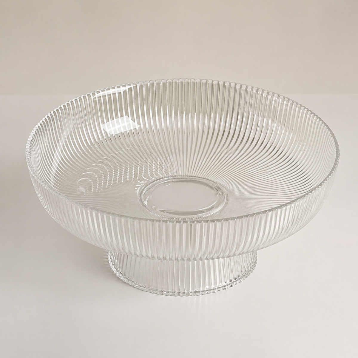 Centro de Mesa C/Pé Vidro 30cm