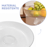Centro de Mesa C/Pé Vidro 30cm