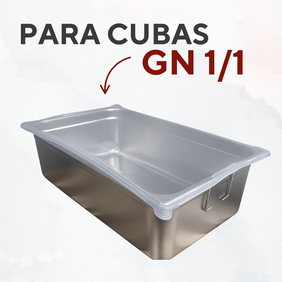 Tampa cuba Retangular 1/1 Silicone