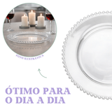 Prato Raso Coração Cristal