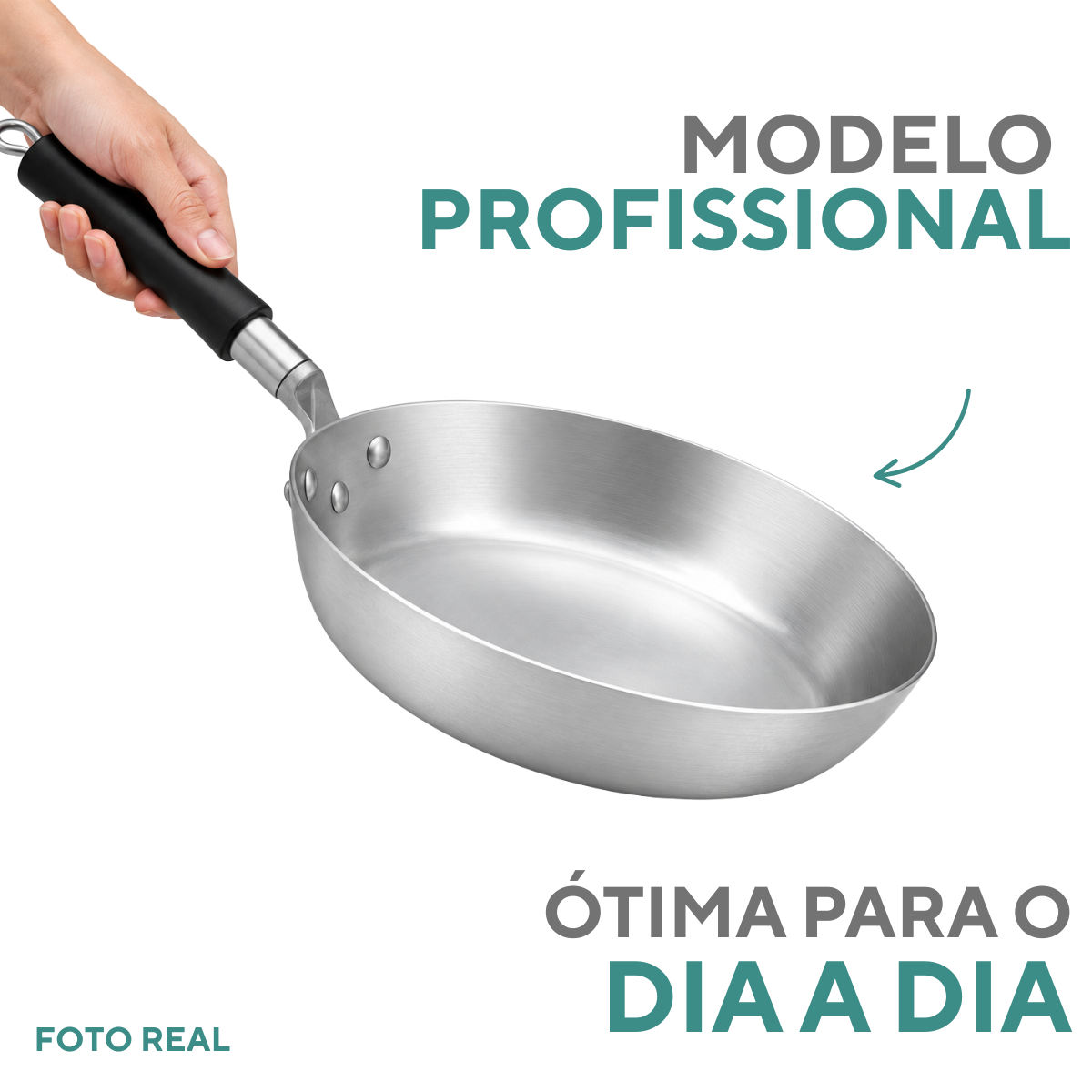 Frigideira Hotel Antiaderente Cabo Baquelite N26 – Alumínio