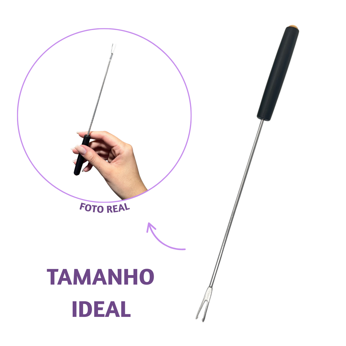 Jogo de Garfo Fondue Com 6 Peças