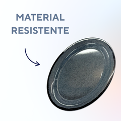 Travessa Oval Chumbo M de Melamina - A Gourmet