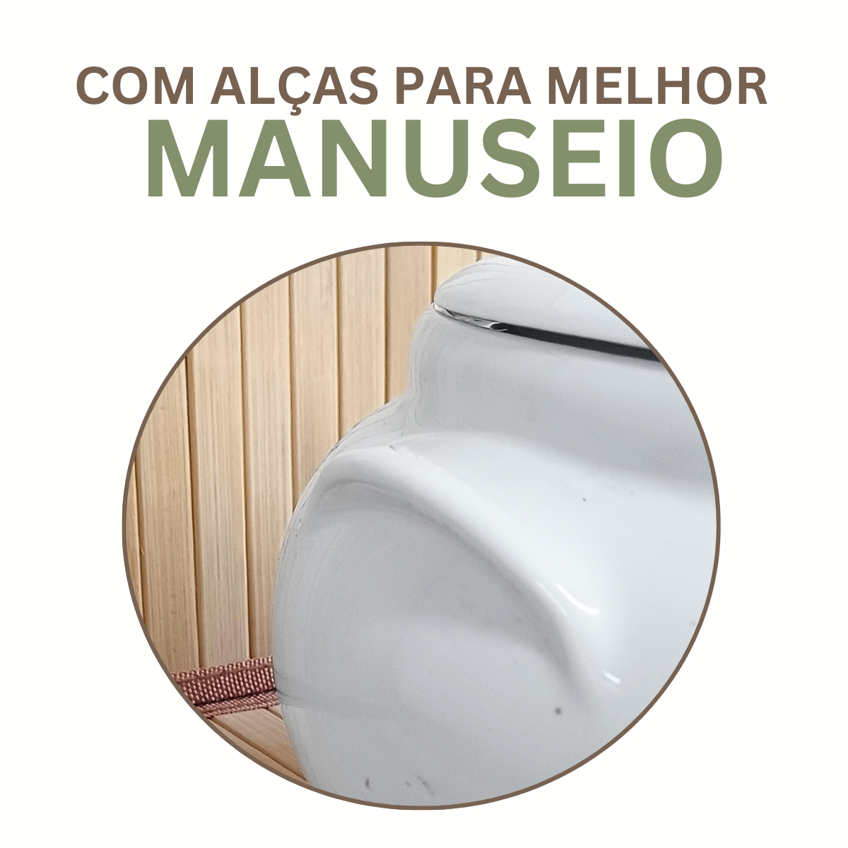 Cumbuca Grande C/ Tampa 2,5L em Porcelana