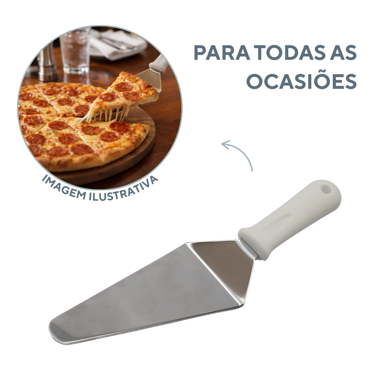 Espatula Inox Polipropileno