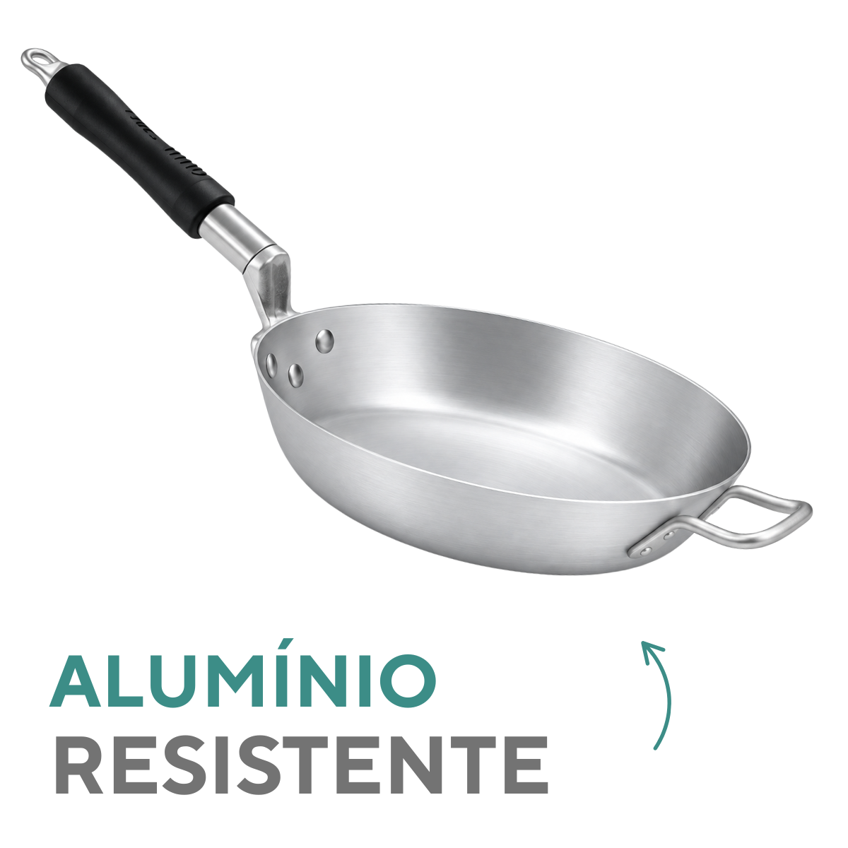 Frigideira Hotel Nº 36 em Alumínio com Cabo de Baquelite – 5,7 L