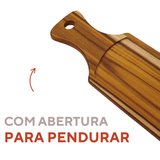 Tabua Madeira Teca Retangular