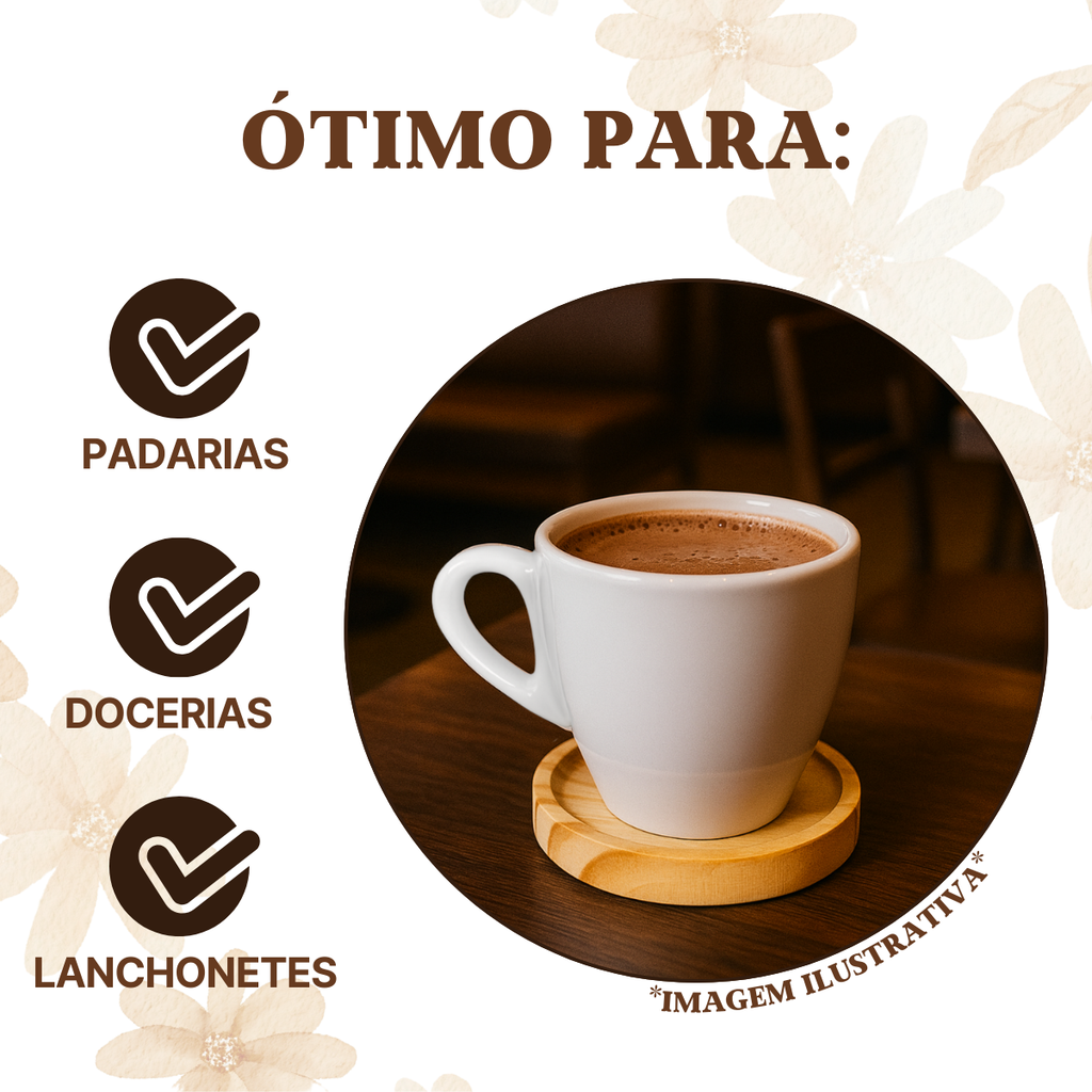 Xicara porcelana com pires 200ml