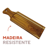 Tabua Madeira Teca Retangular