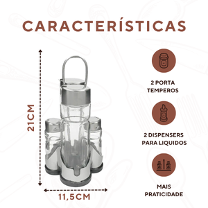 Galheteiro C/ Suporte - A Gourmet