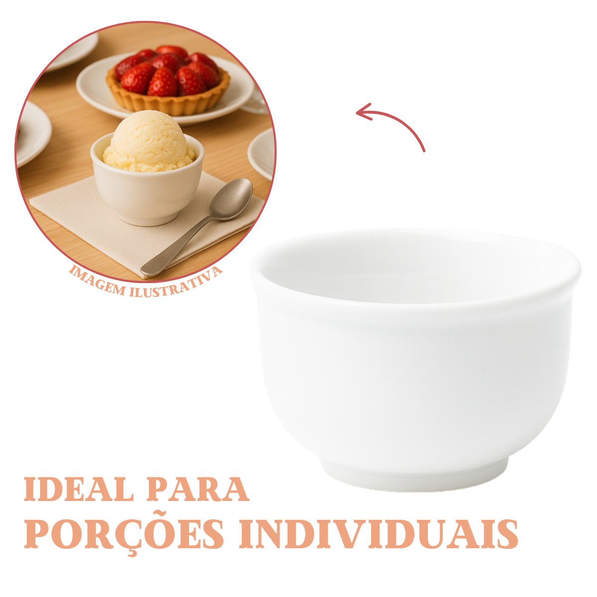 Cumbuca Restaurante Porcelana 200ml