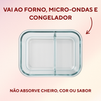 Pote de Vidro Hermético Tampa Vedação 1L - A Gourmet