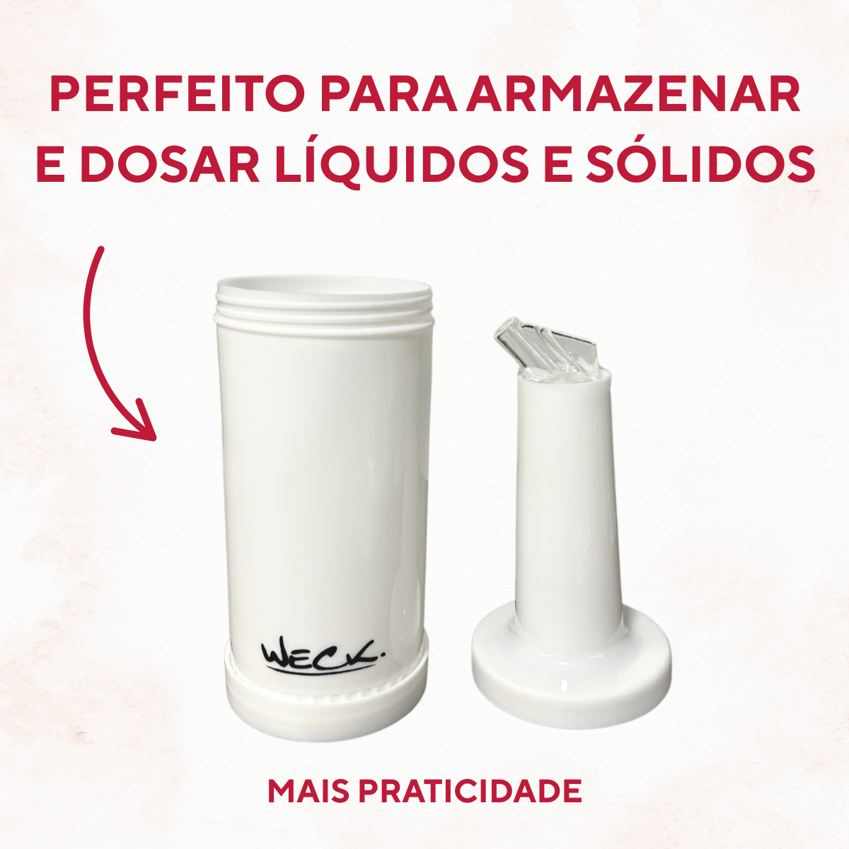 Garrafa Dosadora Plástico 1 Litro - A Gourmet