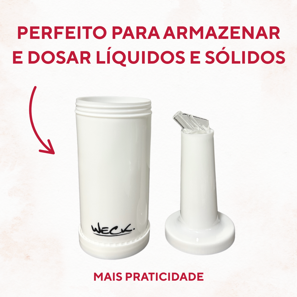 Garrafa Dosadora Plástico 1 Litro - A Gourmet