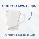 Caneca Cappuccino 140ml Experience Vidro Elegante