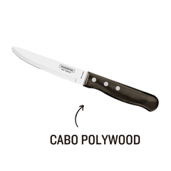 Faca Churrasco Jumbo Tramontina S/Ponta Polywood
