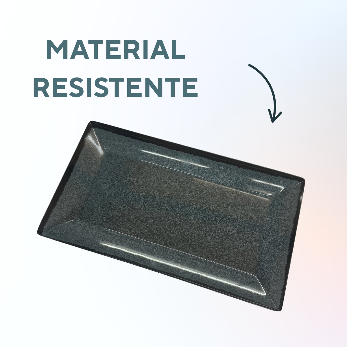 Travessa de Melamina Chumbo - A Gourmet